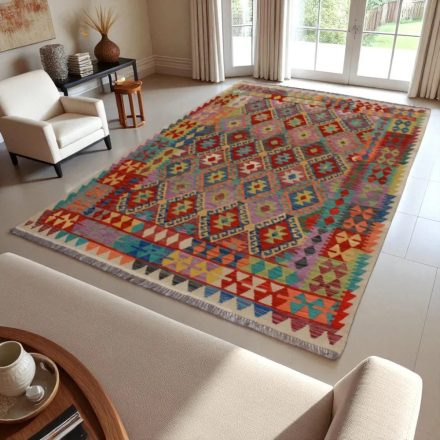 Tapis Kilim Afghan Chobi 197x289 tapis kilim tissé à la main