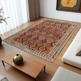   Tapis Kilim Afghan Chobi 197x282 tapis kilim tissé à la main