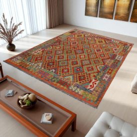 Tapis Kilim Afghan Chobi 253x360 tapis kilim tissé à la main
