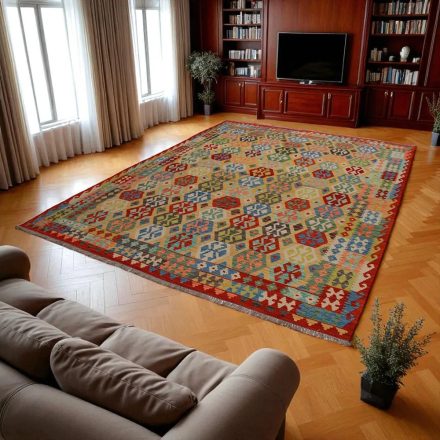 Tapis Kilim Afghan Chobi 259x350 tapis kilim tissé à la main