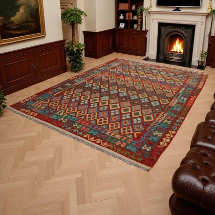 Tapis Kilim Afghan Chobi 245x340 tapis kilim tissé à la main