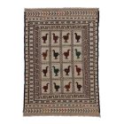 Tapis tribal kilim Adarskan 128x180 tapis mural tissé main