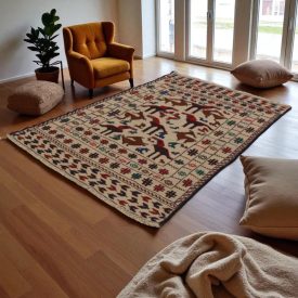 Tapis tribal kilim Adarskan 130x197 tapis mural tissé main