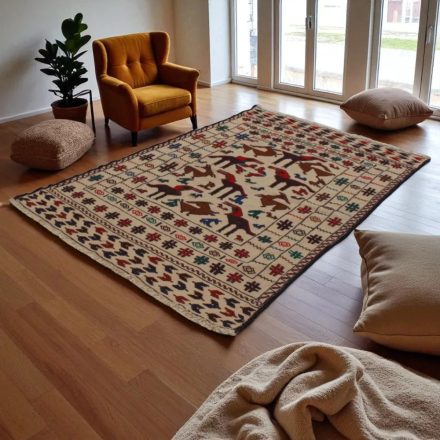Tapis tribal kilim Adarskan 130x197 tapis mural tissé main