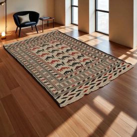 Tapis tribal kilim Adarskan 121x203 tapis mural tissé main