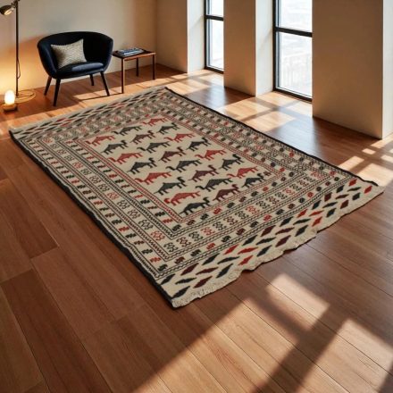 Tapis tribal kilim Adarskan 121x203 tapis mural tissé main