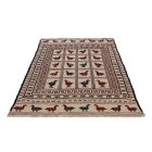 Tapis tribal kilim Adarskan 126x202 tapis mural tissé main