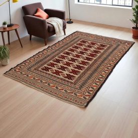 Tapis tribal kilim Adarskan 127x195 tapis mural tissé main