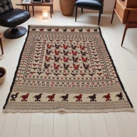 Tapis tribal kilim Adarskan 122x188 tapis mural tissé main