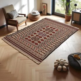 Tapis tribal kilim Adarskan 123x177 tapis mural tissé main