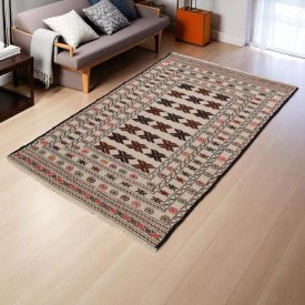 Tapis tribal kilim Adarskan 126x177 tapis mural tissé main