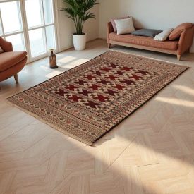 Tapis tribal kilim Adarskan 120x197 tapis mural tissé main