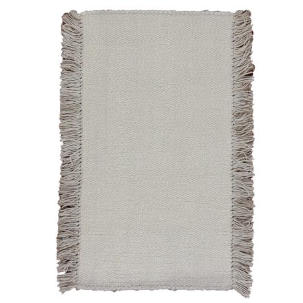 Tapis chiffon 110x60 blanc tapis chiffon en coton