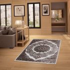 Tapis classique beige brun 140x200 tapis mécanique polyester
