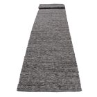 Tapis coureur gris Rustic 90x438 tapis laine pour le couloir