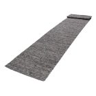 Tapis coureur gris Rustic 90x438 tapis laine pour le couloir