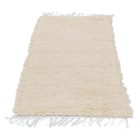 Tapis doux 76x133 tapis en coton beige