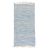 Tapis chiffon 71x139 bleue-blanc tapis de chiffon en coton