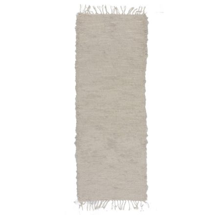 Tapis chiffon 201x76 beige tapis chiffon en coton