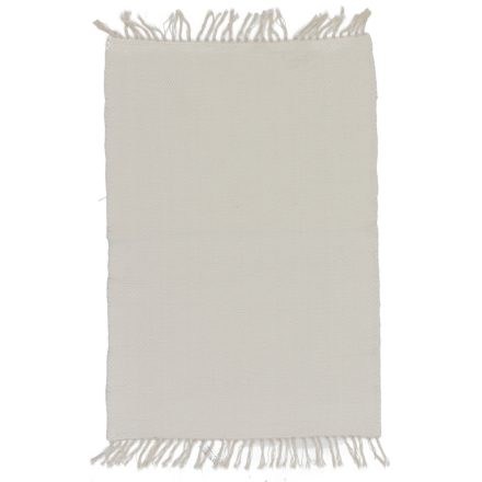 Tapis chiffon 99x70 blanc tapis chiffon en coton