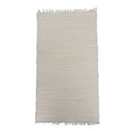 Tapis chiffon 69x122 beige tapis de chiffon en coton