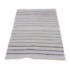 Tapis chiffon 76x140 gris tapis de chiffon en coton