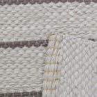 Tapis chiffon 76x140 gris tapis de chiffon en coton