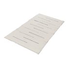 Tapis chiffon 71x140 blanc tapis de chiffon en coton