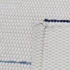 Tapis chiffon 71x140 blanc tapis de chiffon en coton