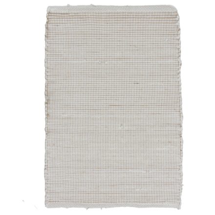 Tapis chiffon 60x87 beige tapis de chiffon en coton