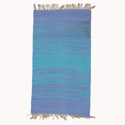 Tapis chiffon 71x130 bleue tapis de chiffon en coton