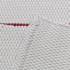 Tapis chiffon 128x70 blanc tapis chiffon en coton