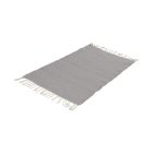 Tapis chiffon 72x136 tapis en coton gris