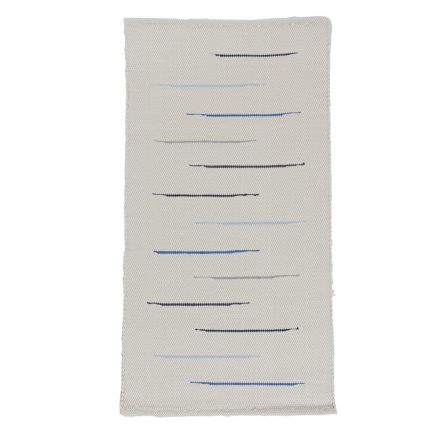 Tapis chiffon 68x129 blanc tapis de chiffon en coton