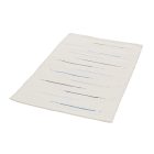 Tapis chiffon 68x129 blanc tapis de chiffon en coton