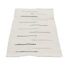 Tapis chiffon 70x134 blanc tapis de chiffon en coton