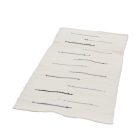 Tapis chiffon 70x134 blanc tapis de chiffon en coton