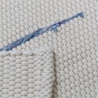 Tapis chiffon 70x134 blanc tapis de chiffon en coton