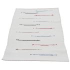 Tapis chiffon 130x69 blanc tapis chiffon en coton