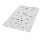 Tapis chiffon 130x69 blanc tapis chiffon en coton