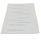 Tapis chiffon 129x69 blanc tapis chiffon en coton