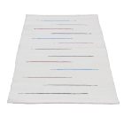 Tapis chiffon 133x69 blanc tapis chiffon en coton