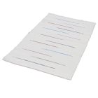 Tapis chiffon 133x69 blanc tapis chiffon en coton