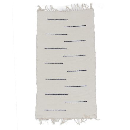Tapis chiffon 70x125 blanc tapis de chiffon en coton