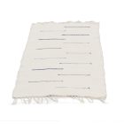 Tapis chiffon 70x125 blanc tapis de chiffon en coton