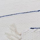 Tapis chiffon 70x125 blanc tapis de chiffon en coton