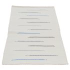 Tapis chiffon 129x64 blanc tapis chiffon en coton