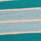 Tapis chiffon 129x71 bleu tapis chiffon en coton
