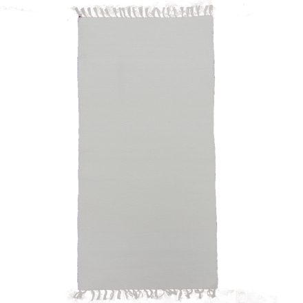 Tapis chiffon 133x68 blanc tapis chiffon en coton