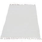 Tapis chiffon 133x68 blanc tapis chiffon en coton